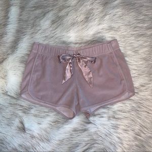 Pink Velvet Lounge Shorts